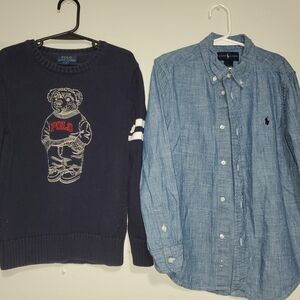 Polo by Ralph Lauren Navy and Blue Kids Shirts